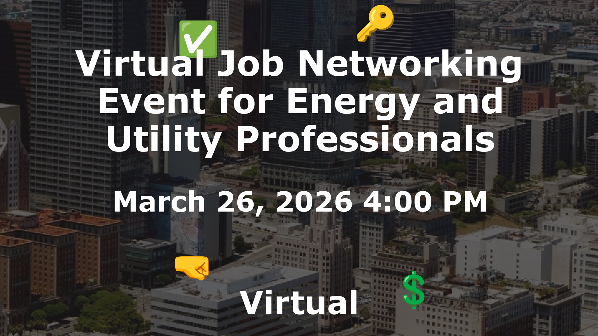 Virtual Job Networking Event for Energy and Utility Professionals event image